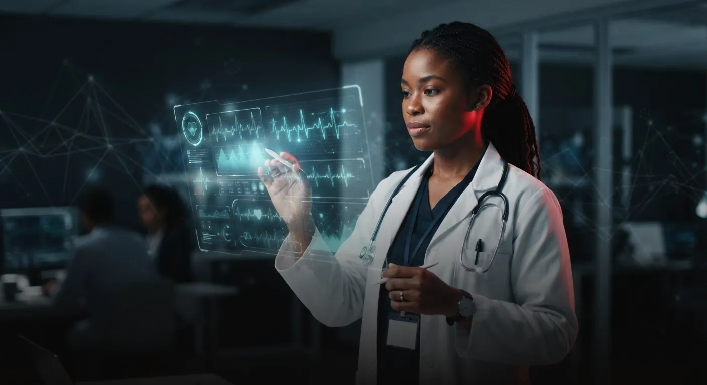 Intelligence artificielle pour la santé et le secteur médical, illustration AORA Technologies